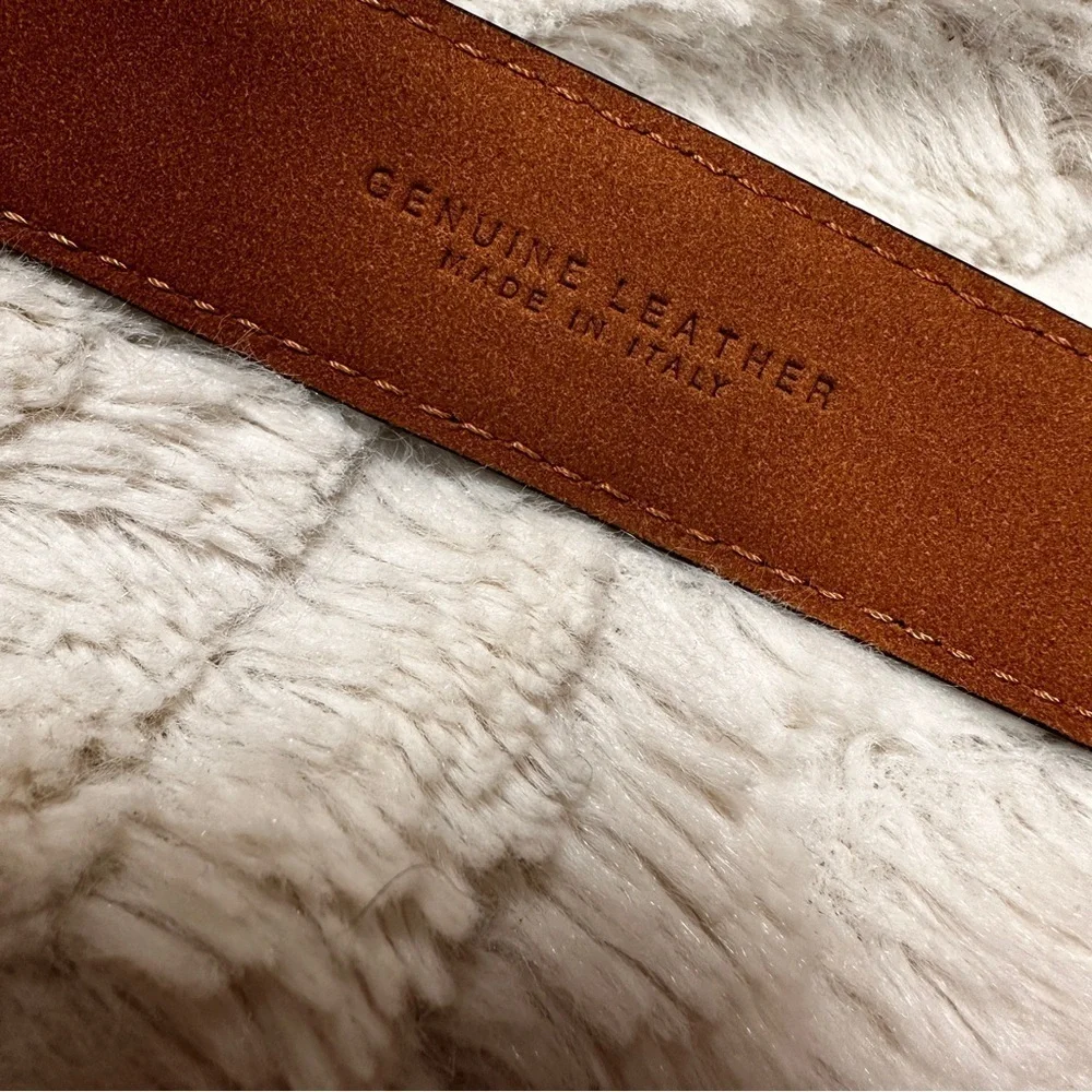 Brooks Brothers Black 100% Leather 'Croc